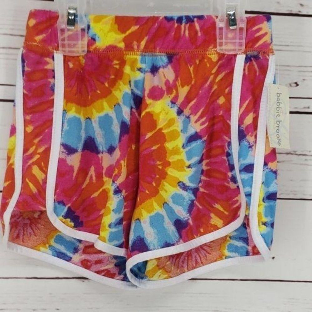Bobbie Brooks Girls Rainbow Tie Dye Shorts‎